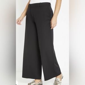 NWT ELOQUII Trousers Wide Leg Black Pockets Pants Office Black Plus Size 16